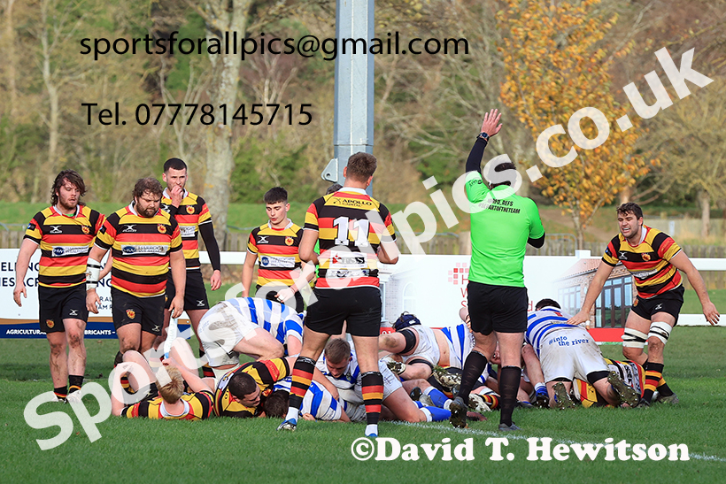 Tynedale v Harrogate, Tynedale Park, Corbridge.   Photo: David T. Hewitson/Sports for All Pics